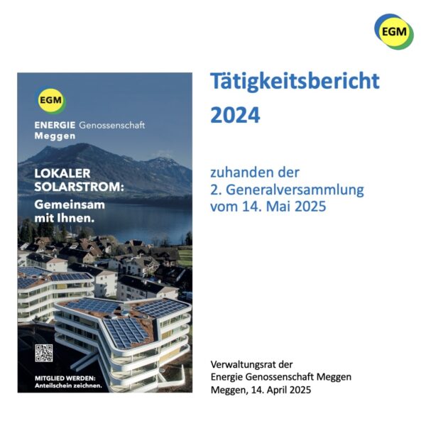 Einladung: GV vom 14. Mai 2025