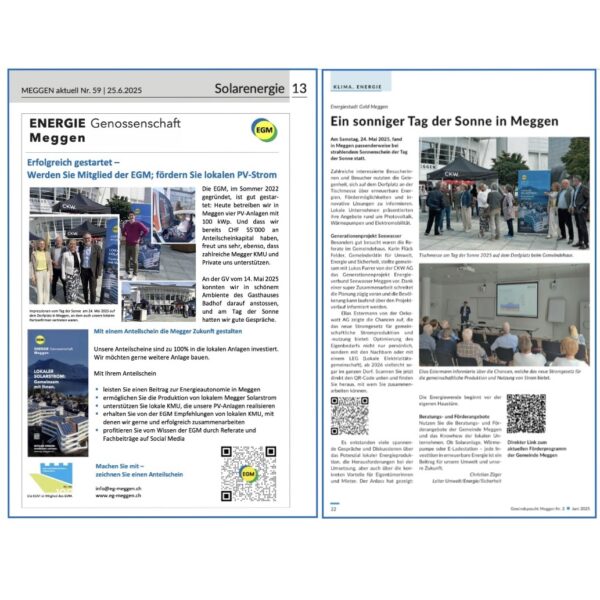 «Tag der Sonne»: Die EGM in den Medien